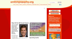 Desktop Screenshot of anthroposophy.org